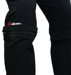 HAVEN Cyklistické kalhoty dlouhé bez laclu - ENDEAVOUR II - černá