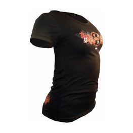 HAVEN Cyklistický dres s krátkým rukávem - AMAZON II SHORT - černá/červená