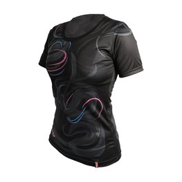HAVEN Cyklistický dres s krátkým rukávem - ENERGY CRAZY SHORT - černá
