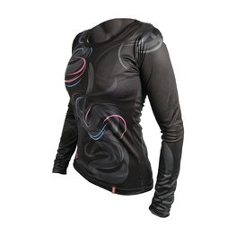 HAVEN Cyklistický dres s dlouhým rukávem letní - ENERGY CRAZY LONG - černá