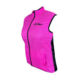 HAVEN Cyklistická vesta - FEATHERLITE BREATH - růžová/černá