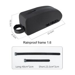 HAVEN Cyklistická taška - RAINPROOF FRAME 1.6 - černá