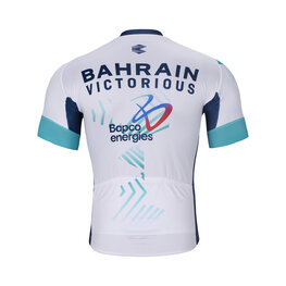 BONAVELO Cyklistický dres s krátkým rukávem - BAHRAIN VICTORIOUS 2025 - bílá/světle zelená