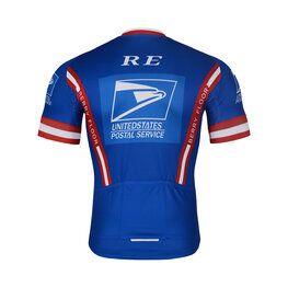BONAVELO Cyklistický dres s krátkým rukávem - US POSTAL - modrá
