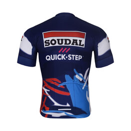 BONAVELO Cyklistický dres s krátkým rukávem - SOUDAL-QUICKSTEP 2025 - modrá/bílá