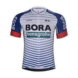 BONAVELO Cyklistický dres s krátkým rukávem - BORA 2026 - bílá/vícebarevná