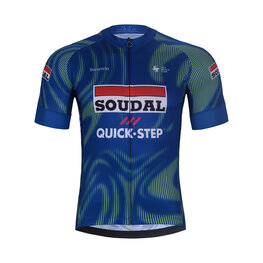 BONAVELO Cyklistický dres s krátkým rukávem - SOUDAL-QUICKSTEP 2026 - modrá/zelená