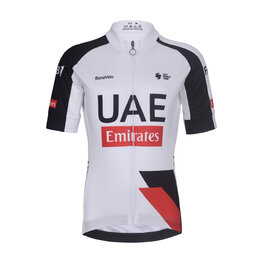 BONAVELO Cyklistický dres s krátkým rukávem - UAE KID 2026 - bílá/černá/červená