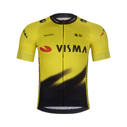 BONAVELO Cyklistický dres s krátkým rukávem - VISMA 2026 - žlutá/černá