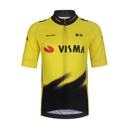 BONAVELO Cyklistický dres s krátkým rukávem - VISMA 2026 KIDS - žlutá/černá