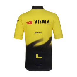 BONAVELO Cyklistický dres s krátkým rukávem - VISMA 2026 KIDS - žlutá/černá