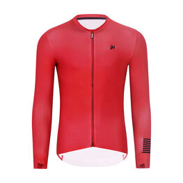 HOLOKOLO Cyklistický dres s dlouhým rukávem letní - VICTORIOUS ELITE - červená