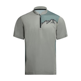 HOLOKOLO Cyklistický dres s krátkým rukávem - ADVENTURE - zelená