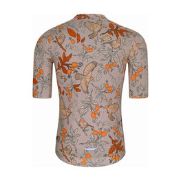 HOLOKOLO Cyklistický dres s krátkým rukávem - SPARROVER - hnědá