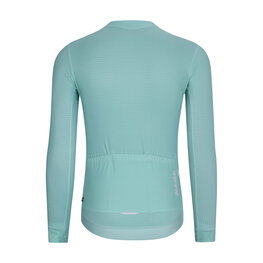 HOLOKOLO Cyklistický dres s dlouhým rukávem letní - ELEVATE - světle modrá