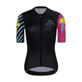 RIVANELLE Cyklistický dres s krátkým rukávem - MEDITATION - černá/růžová