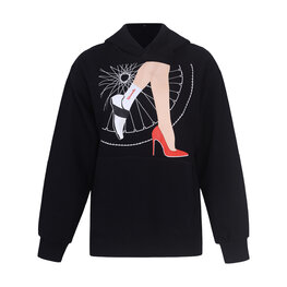 RIVANELLE mikina - LADY RULES - černá/vícebarevná