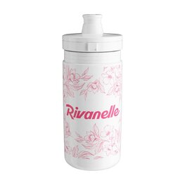 RIVANELLE Cyklistická láhev na vodu - HYDRA 550 ml - bílá/růžová