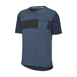 IXS Cyklistický dres s krátkým rukávem - FLOW X - modrá