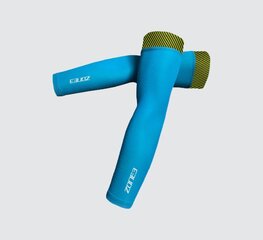 ZONE3 Cyklistické návleky na ruce - AERO - modrá