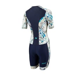 ZONE3 Cyklistická kombinéza - ACTIVATE+ - modrá/bílá