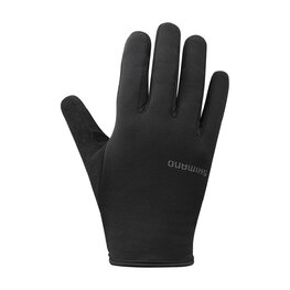 SHIMANO Cyklistické rukavice dlouhoprsté - LIGHT THERMAL - černá