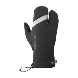 SHIMANO Cyklistické rukavice dlouhoprsté - WINDSTOPPER PRIMALOFT 2x2 - černá