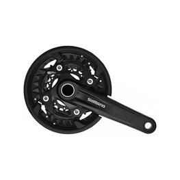 SHIMANO kliky s převodníkem - MT500 175mm 40/30/22 - černá