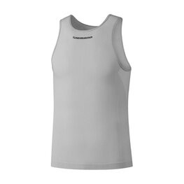 SHIMANO Cyklistické triko bez rukávů - VERTEX SL - šedá