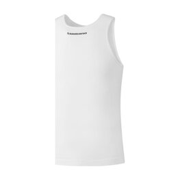 SHIMANO Cyklistické triko bez rukávů - VERTEX SL - bílá