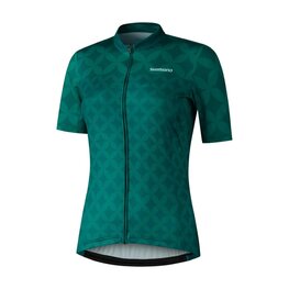 SHIMANO Cyklistický dres s krátkým rukávem - MIZUKI - zelená