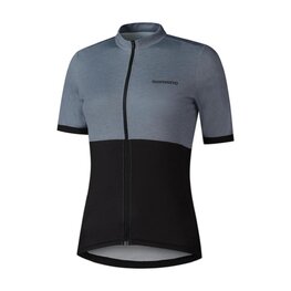 SHIMANO Cyklistický dres s krátkým rukávem - ELEMENT - šedá/černá