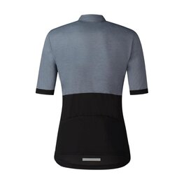 SHIMANO Cyklistický dres s krátkým rukávem - ELEMENT - šedá/černá