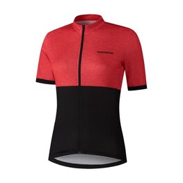 SHIMANO Cyklistický dres s krátkým rukávem - ELEMENT - červená/černá
