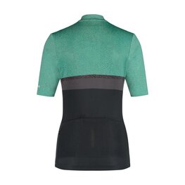 SHIMANO Cyklistický dres s krátkým rukávem - SUMIRE - zelená/šedá