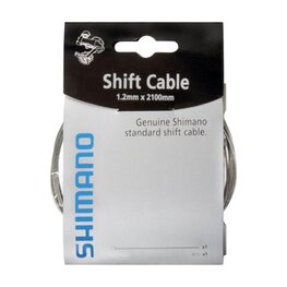 SHIMANO řadící lanko - CABLE 1,2x2100 mm - stříbrná