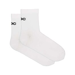 POC Cyklistické ponožky kotníkové - CADENCE ROAD SHORT SOCKS - bílá
