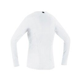 GORE Cyklistické triko s dlouhým rukávem - BASE LAYER - bílá