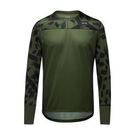 GORE Cyklistické triko s dlouhým rukávem - TRAILKPR - černá/šedá