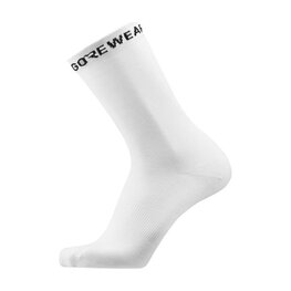 GORE Cyklistické ponožky klasické - ESSENTIAL MERINO - bílá