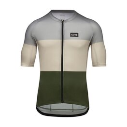 GORE Cyklistický dres s krátkým rukávem - SPIRIT STRIPES - světle modrá/zelená