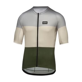 GORE Cyklistický dres s krátkým rukávem - SPIRIT STRIPES - světle modrá/zelená