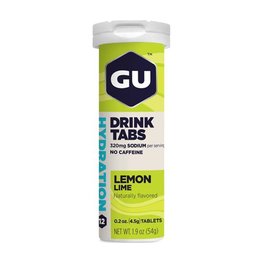 GU Cyklistická výživa - HYDRATION DRINK TABS 54 G LEMON/LIME