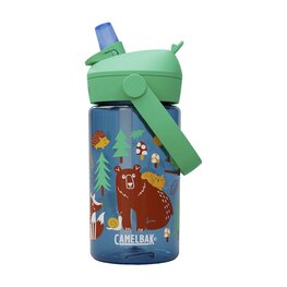 CAMELBAK Cyklistická láhev na vodu - THRIVE FLIP STRAW KIDS 0,4l - zelená/modrá