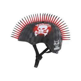 BELL Cyklistická přilba - SKULL HAWK - černá/červená