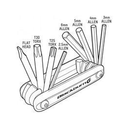 BLACKBURN Cyklistické nářadí - GRID 8 - černá