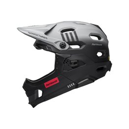 BELL Cyklistická přilba - SUPER DH - šedá/černá