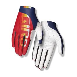 GIRO Cyklistické rukavice dlouhoprsté - TRIXTER - červená/černá/bílá