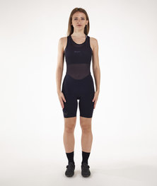 SANTINI Cyklistické kalhoty krátké s laclem - UNICO LADY - černá