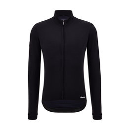 SANTINI Cyklistický dres s dlouhým rukávem zimní - IMPETUS ZIP - černá
